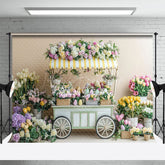 Lofaris Tulip Rose Blooming Trolley Spring Portrait Backdrop